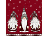 Paper + Design Servietten Gnomes 33 x 33 cm, 20 Stück